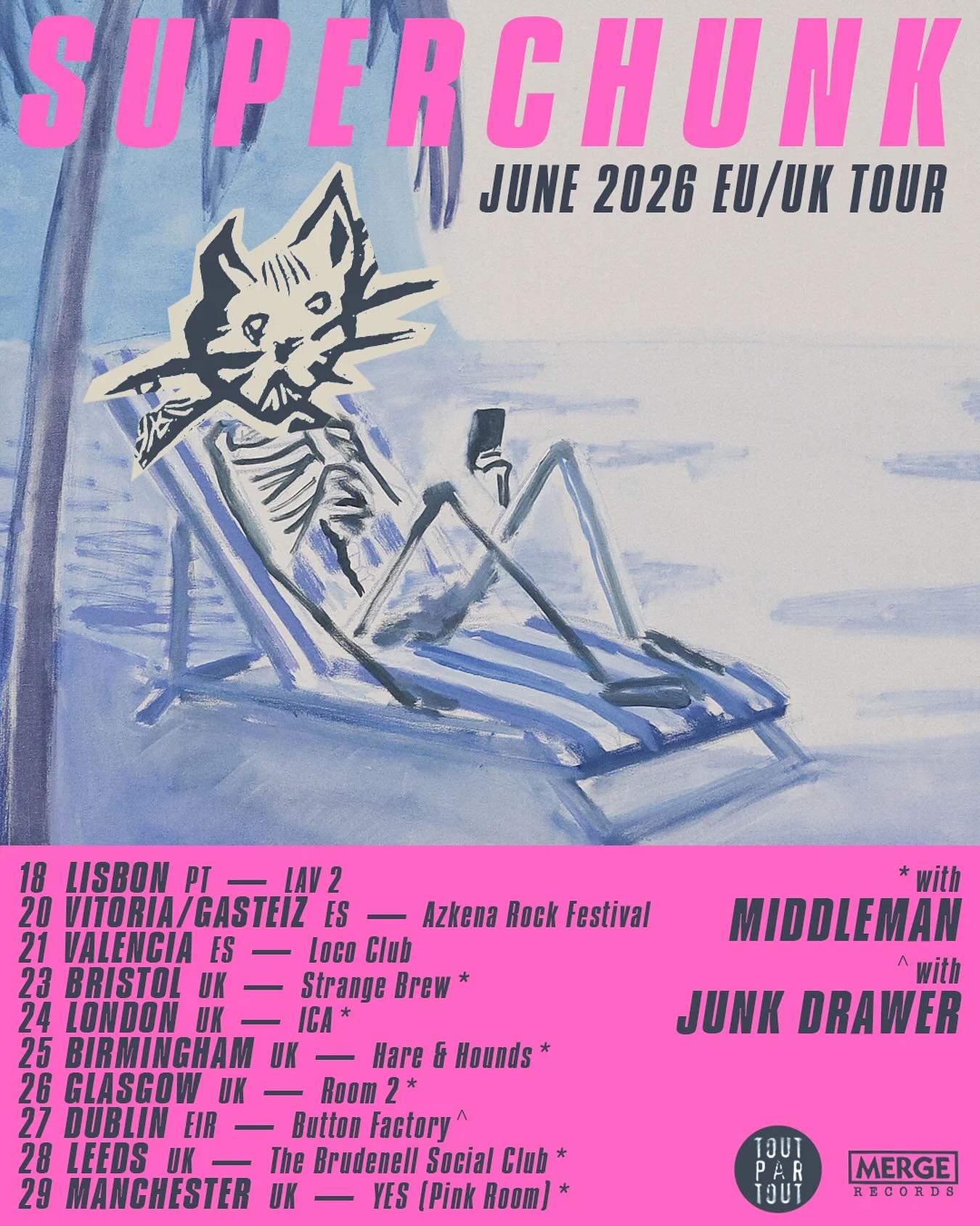 Superchunk Tour Poster 2026